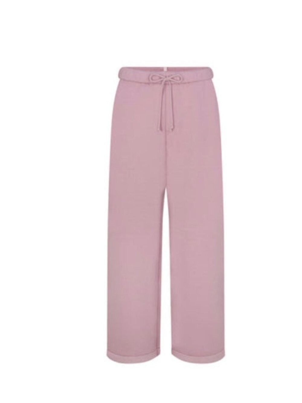 Skims Cotton Fleece Classic Straight Leg Sweatpants - Dusk Pink